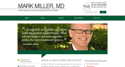 Desktop Screenshot of markmillermd.com